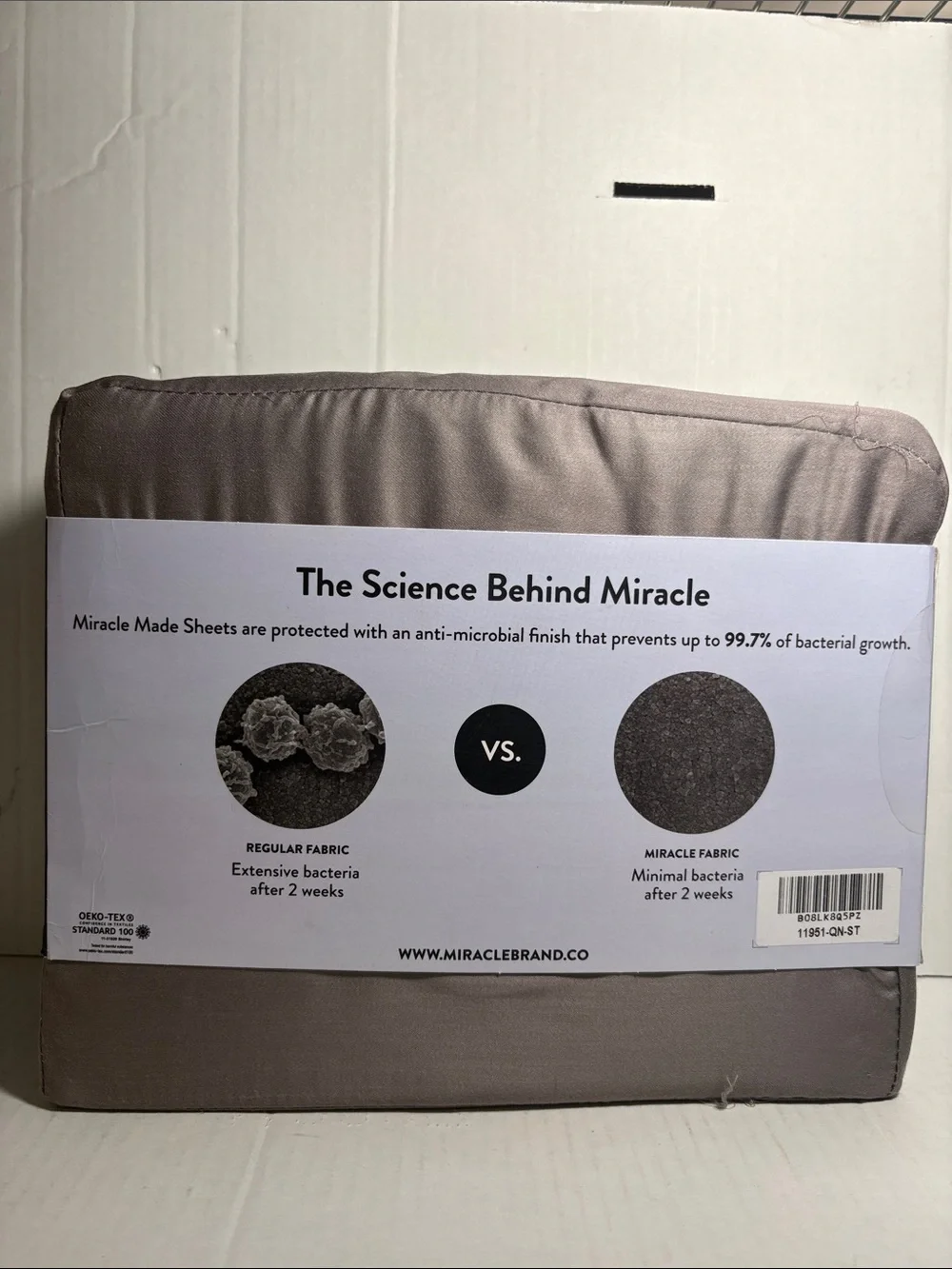 Miracle Queen Sheet Set in Taupe